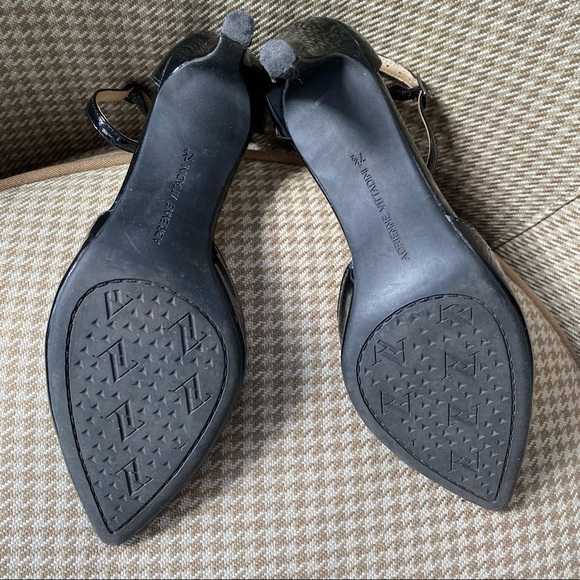 Adrienne Vittadini shoe, ankle strap, black patent leather SIZE 7-1/2 - Picture 7 of 10